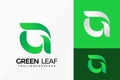 Letter G Green Leaf Business Logo Vector Design. Abstract emblem, designs concept, logos, logotype element for template Royalty Free Stock Photo