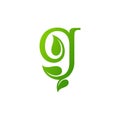 Letter G grow logo design vector