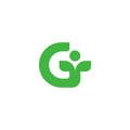 Letter G Leaf Logo Design Template Element Royalty Free Stock Photo