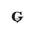 letter G logo chat template vector illustration design