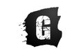 letter G logo grunge broken alphabet for company icon design