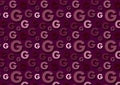 Letter G pattern in different color shades pattern Royalty Free Stock Photo