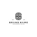 Letter GBB logo design vector Royalty Free Stock Photo