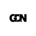 Letter GDN simple monogram logo icon design. Royalty Free Stock Photo