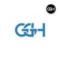 Letter GGH Monogram Logo Design Royalty Free Stock Photo
