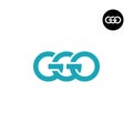 Letter GGO Monogram Logo Design Royalty Free Stock Photo