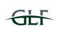 Letter GLF Logo Royalty Free Stock Photo