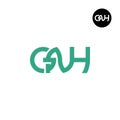 Letter GNH Monogram Logo Design Royalty Free Stock Photo