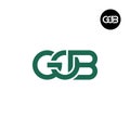 Letter GOB Monogram Logo Design Royalty Free Stock Photo