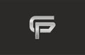 Letter GP Bold Combine Logo Royalty Free Stock Photo