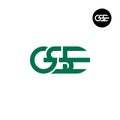 Letter GSE Monogram Logo Design Royalty Free Stock Photo