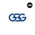 Letter GSG Monogram Logo Design Royalty Free Stock Photo