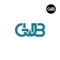 Letter GWB Monogram Logo Design Royalty Free Stock Photo