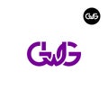 Letter GWG Monogram Logo Design Royalty Free Stock Photo