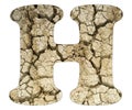Letter H - Aridity land the ground cracks