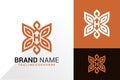 Letter H Butterfly Logo Design, Creative Logos Designs Concept for Template Royalty Free Stock Photo