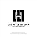 Letter H logo design. Creative Initial letter H logo. Letter H symbol, Letter H business