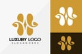 Letter H Luxury Logo Design  Brand Identity Logos Designs Vector Illustration Template Royalty Free Stock Photo