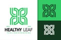 Letter H Nature Healthy Leaf Logo Design, brand identity logos vector, modern logo, Logo Designs Vector Illustration Template Royalty Free Stock Photo