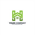 Letter H for Real estate logo icon, Home Construction bussiness