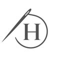 Letter H Tailor Logo, Needle and Thread Logotype for Garment, Embroider, Textile, Fashion, Cloth, Fabric