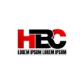 Letter HBC simple monogram logo icon design. Royalty Free Stock Photo