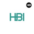 Letter HBI Monogram Logo Design Royalty Free Stock Photo