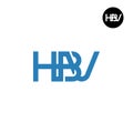 Letter HBV Monogram Logo Design