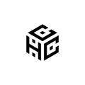 Letter HCC Cube Logo Design