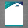 Letter head and logo design Royalty Free Stock Photo