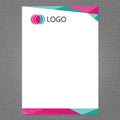 Letter head and logo design Royalty Free Stock Photo