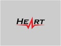letter a hearth signal for research and medical logo