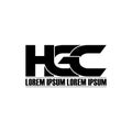 Letter HGC simple monogram logo icon design.