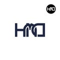 Letter HMD Monogram Logo Design Royalty Free Stock Photo