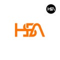 Letter HSA Monogram Logo Design