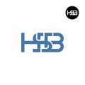 Letter HSB Monogram Logo Design Royalty Free Stock Photo