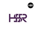 Letter HSR Monogram Logo Design Royalty Free Stock Photo
