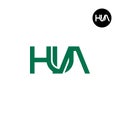 Letter HUA Monogram Logo Design