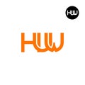 Letter HUW Monogram Logo Design