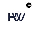 Letter HVV Monogram Logo Design Royalty Free Stock Photo