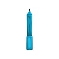 Letter I in form of blue writing pen. Concept of English alphabet, ABC. Cartoon character in flat style. Vector font
