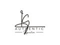 Letter IC Signature Logo Template Vector