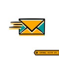 letter icon vector, logo illustration template in trendy style. Suitable for many purposes. Royalty Free Stock Photo