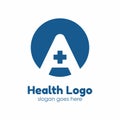 A Letter Initial Health Medical Logo Template Vector