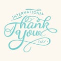 Letter International Thank You Day