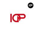 Letter IOP Monogram Logo Design Royalty Free Stock Photo