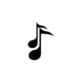 Letter J logo music illustration note design template