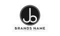 Letter JB simple icon logo