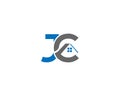 Letter JC House Logo Design Royalty Free Stock Photo