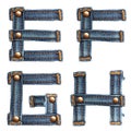 Letter of jeans alphabet